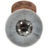 vidaXL Lampe murale industrielle/plafonnier 2 pcs Argent&eacute; 20x25 cm E27