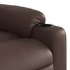 vidaXL Fauteuil inclinable de massage Marron Similicuir