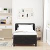 vidaXL Lit &agrave; ressorts avec matelas Noir 100 x 200 cm Velours