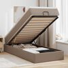 VidaXL Cadre de lit ottoman et matelas cappuccino 80x200 cm similicuir
