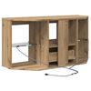 vidaXL Meuble TV LED d'Angle Ch&ecirc;ne artisanal 100 x 40 x 50 cm