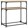 vidaXL Table console ch&ecirc;ne sonoma 75x35,5x75 cm bois d'ing&eacute;nierie