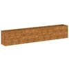 vidaXL Jardini&egrave;re sur&eacute;lev&eacute;e 385 x 50 x 69 cm Acier Corten