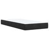 vidaXL Sommier &agrave; lattes de lit avec matelas Noir 90x200 cm Velours