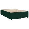 vidaXL Sommier &agrave; lattes de lit et matelas Vert fonc&eacute; 140x200cm Velours