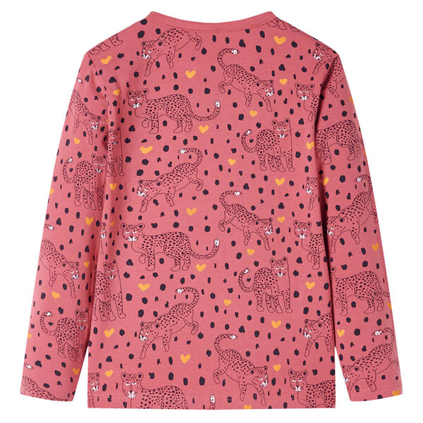 Pyjamas enfants &agrave; manches longues rose ancien 140