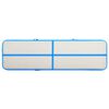 vidaXL Tapis gonflable de gymnastique avec pompe 800x100x15cm PVC Bleu