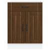 vidaXL Armoire de cuisine Lucca ch&ecirc;ne marron bois ing&eacute;nierie