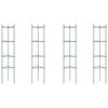 vidaXL Cages &agrave; tomates 4 pcs 154 cm acier et PP
