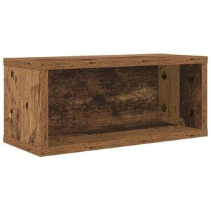 vidaXL Rack de rangement pour CD Bois de ch&ecirc;ne 40 x 17 x 17 cm