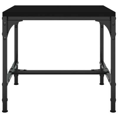 vidaXL Table d'appoint Noir 40x40x35 cm Bois d'ingénierie