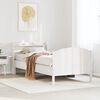 vidaXL Cadre de lit sans matelas blanc 75x190 cm bois de pin massif