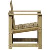 vidaXL Chaise de jardin 62x56x77 cm bois de pin impr&eacute;gn&eacute;