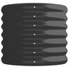 vidaXL Lit sur&eacute;lev&eacute; de jardin Acier galvanis&eacute; Anthracite