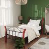 vidaXL Cadre de lit sans matelas noir m&eacute;tal 90x200 cm