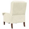 vidaXL fauteuil Cr&egrave;me 76 x 94 x 102 cm Velours