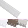 vidaXL Nez de marche forme en L 5 pcs aluminium 100 cm argent&eacute;