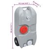 vidaXL Ensemble de toilette et r&eacute;servoir d'eau de camping portable