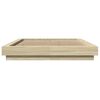 vidaXL Cadre de lit sans matelas ch&ecirc;ne sonoma 140x190 cm