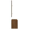 vidaXL Ensemble de meubles de couloir Ch&ecirc;ne marron Bois d'ing&eacute;nierie