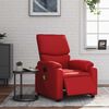 vidaXL Fauteuil de massage inclinable &eacute;lectrique rouge similicuir
