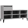vidaXL Armoire &agrave; chaussures Sonoma gris 102x36x60 cm Bois d'ing&eacute;nierie