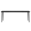 vidaXL Ensemble &agrave; manger de jardin et coussins 9pcs Gris/noir