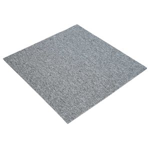 vidaXL Carreau de tapis Gris clair 50 x 50 cm 36 pc PP et Bitume