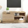vidaXL Meuble TV Ch&ecirc;ne sonoma 80x35x36,5 cm Bois d'ing&eacute;nierie