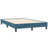 vidaXL Sommier &agrave; lattes de lit et matelas et LED bleu fonc&eacute; 120x210cm velours