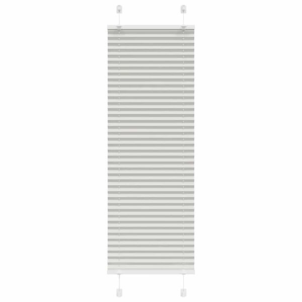 vidaXL Store pliss&eacute; gris clair 45x100 cm largeur du tissu 44,4 cm