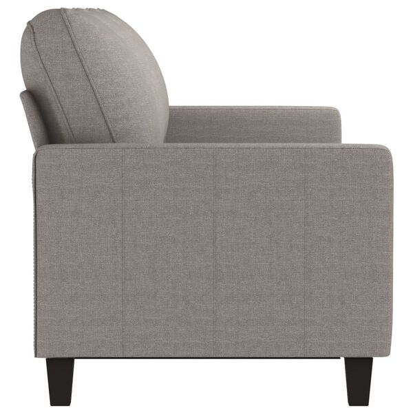 vidaXL Canap&eacute; &agrave; 3 places Taupe 180 cm Tissu