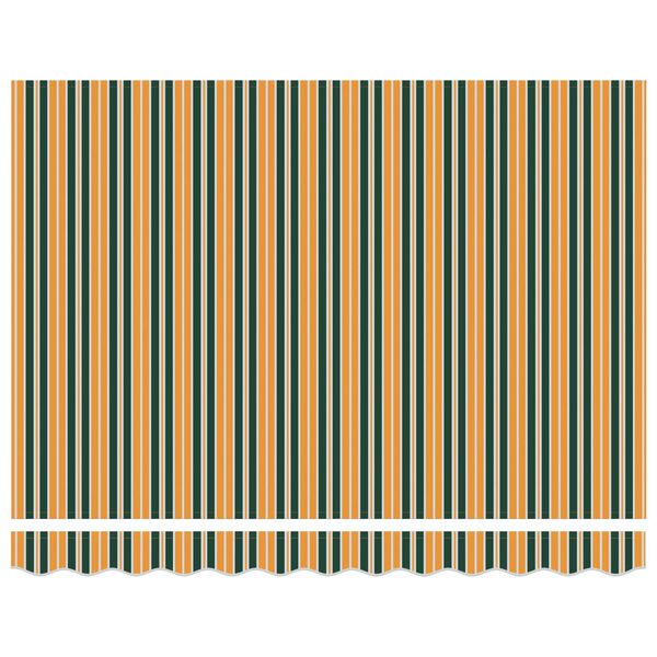 vidaXL Auvent R&eacute;tractable Multicolore 350 x 250 cm Tissu et M&eacute;tal