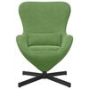 vidaXL Fauteuil &oelig;uf Vert clair 63 x 73 x 90 cm Velours