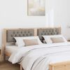 vidaXL T&ecirc;te de lit Autre Marron et taupe 160 cm Bois massif en pin
