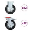 vidaXL 24 pcs Roulettes 200 mm