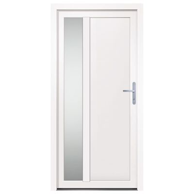 vidaXL Porte d'entrée Blanc 98x200 cm PVC