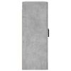 vidaXL Armoire murale gris b&eacute;ton 69,5x34x90 cm