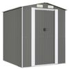 vidaXL Abri de jardin Gris clair 192x191x223 cm Acier galvanis&eacute;