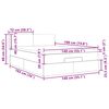 vidaXL Lit ottoman avec matelas bleu 140x190 cm tissu
