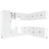 vidaXL Ensemble d'armoires de cuisine 14 pcs Lucca bois d'ing&eacute;nierie