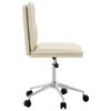 vidaXL Chaises &agrave; manger lot de 6 cr&egrave;me similicuir