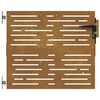 vidaXL Portail de jardin 85x100 cm acier corten conception de carr&eacute;