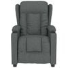 vidaXL Fauteuil de massage Gris foncé Tissu