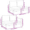 vidaXL Salon de jardin avec coussins 5 pcs Bois d'acacia solide