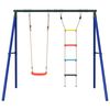vidaXL Ensemble de balan&ccedil;oire d'ext&eacute;rieur avec balan&ccedil;oire et &eacute;chelle