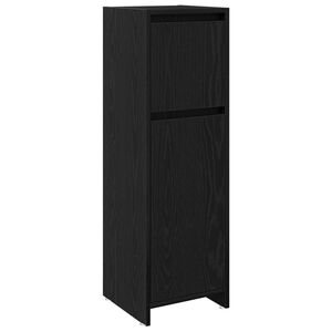 vidaXL Cabinet de salle de bain Ch&ecirc;ne noir 30 x 30 x 95 cm