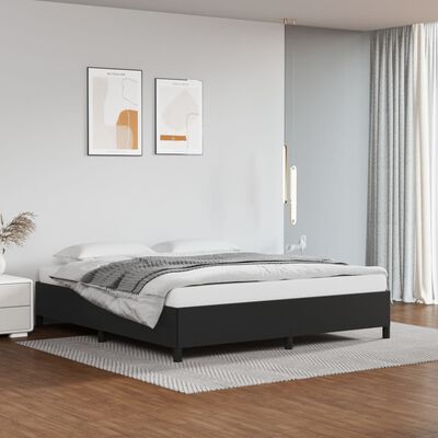 vidaXL Cadre de lit sans matelas noir 180x200 cm similicuir