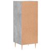 vidaXL Buffet Gris b&eacute;ton 34,5x34x90 cm Bois d'ing&eacute;nierie