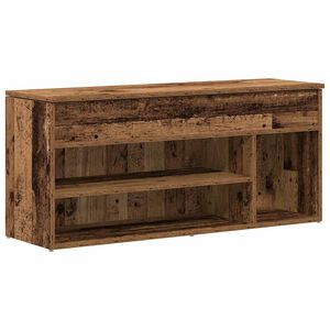 vidaXL Banc &agrave; chaussures vieux bois 102x30,5x45 cm bois d'ing&eacute;nierie